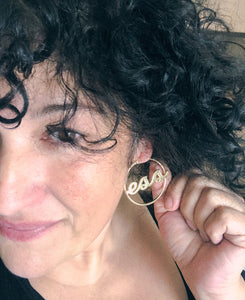 JEWESS "Jew ess" Hoop Earrings - THE OG ILANA STYLE